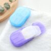 20/80pcs Travel Accessories Paper Cleaning Soaps Portable Hand Wash Soap Scented Slice Washing Hand Bath Foaming Packing