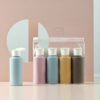 4Pcs 60ml Portable Travel Sub-Bottling Set Lotion Cosmetic Facial Cleanser Bottle Shower Gel Refillable Bottle Liquid Container