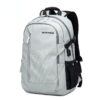 A unisex outdoor backpack for young adults that can hold a book, tablet, USB and travel essentials