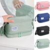 Large capacity cosmetic bag double layer toiletry bag makeup organizer toiletry travel bag ​portable travel essentials